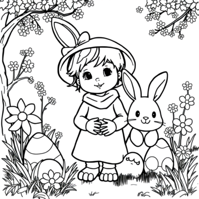 Easter Coloring Book: Coloring Book for Kids