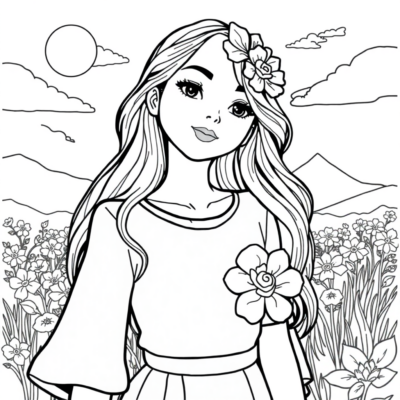 Pretty Printables: Girls’ Fun Coloring Book for Kids