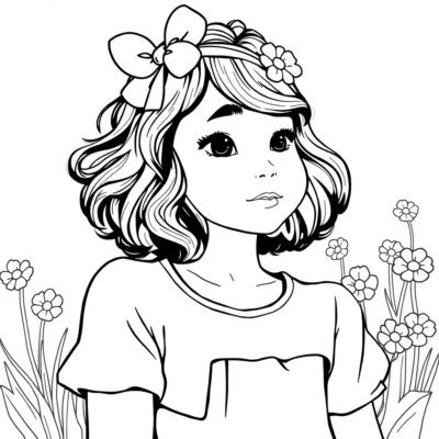 Printable Girl’s Coloring Book: Fun Pages to Color