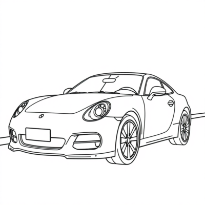 Printable Car Coloring Book