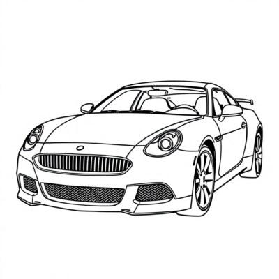 Printable Coloring Book Cars