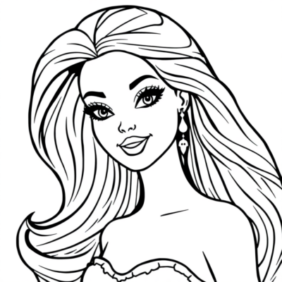 Barbie-Inspired Printable Coloring Pages