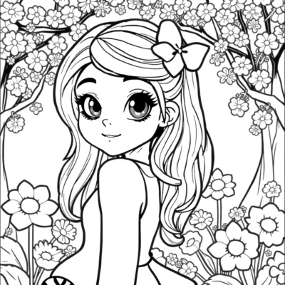 Coloring Book: Printable Coloring Book for Girls