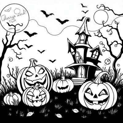Halloween Coloring Page to Print