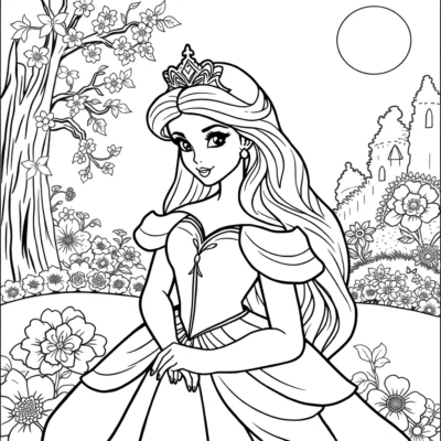 Princess Coloring Page