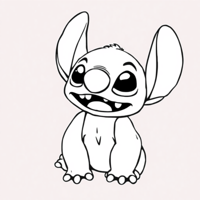 Stitch Coloring Page