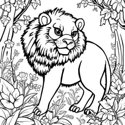 Printable Coloring Book Animals