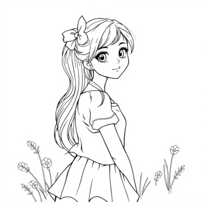 Coloring Book: Girls Coloring Book