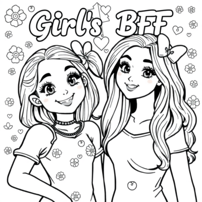 Besties Fun Coloring Book