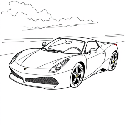 Ferrari Coloring Book