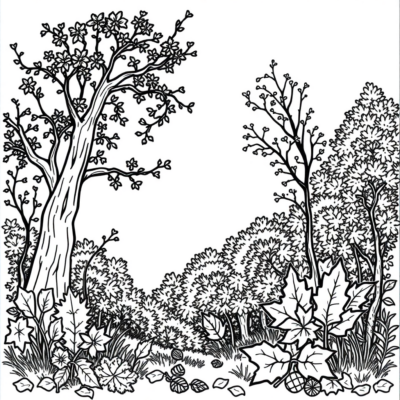 Autumn Fun: Kids’ Cozy Coloring Book