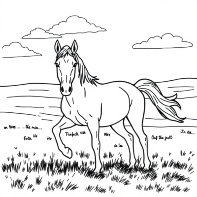 Horse Coloring Page
