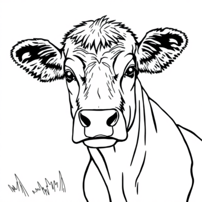 Cow Coloring Book