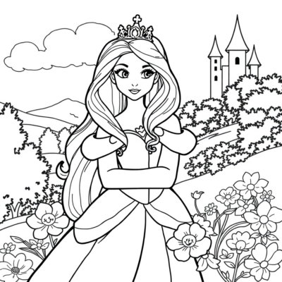Coloring Book: Princess Coloring Book