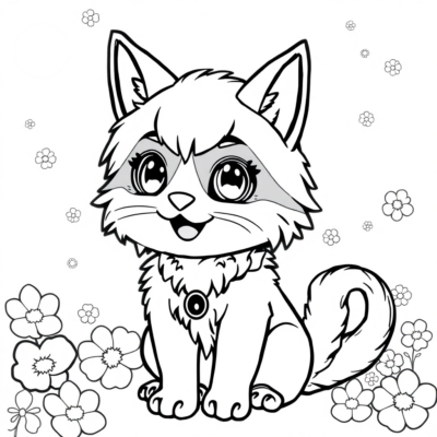 Kuromi Coloring Page to Print