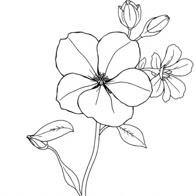 Flower Coloring Page