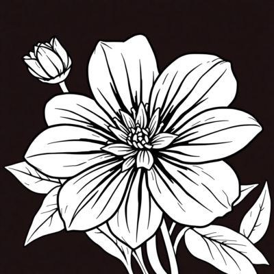 Printable Flower Coloring Page