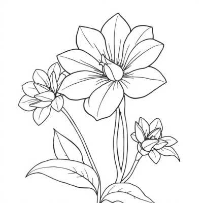 Coloring Book: Flower Coloring Book