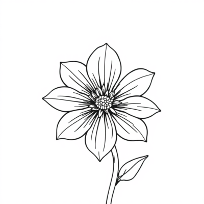 Coloring Book Flowers to Print