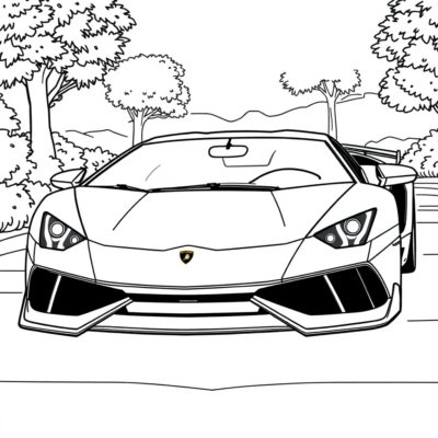 Lamborghini Coloring Book