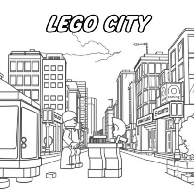 Lego City Coloring Book