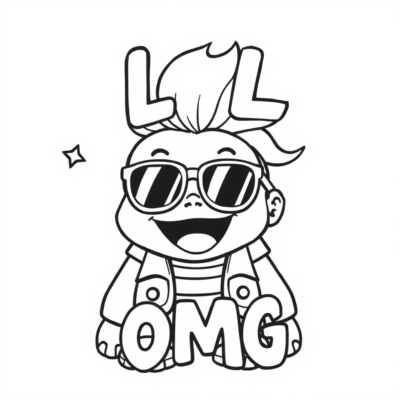 Giggles & LOLs Kids Coloring Book