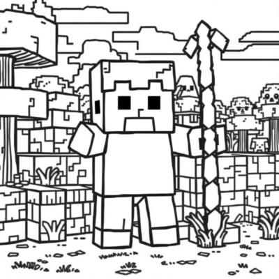 Minecraft Coloring Book for Printing
