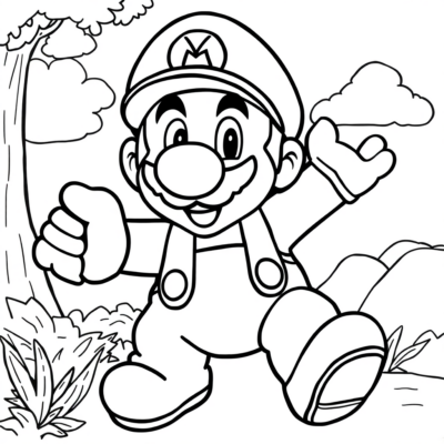 Coloring Book: Mario Coloring Book
