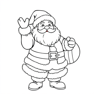 Santa Coloring Page
