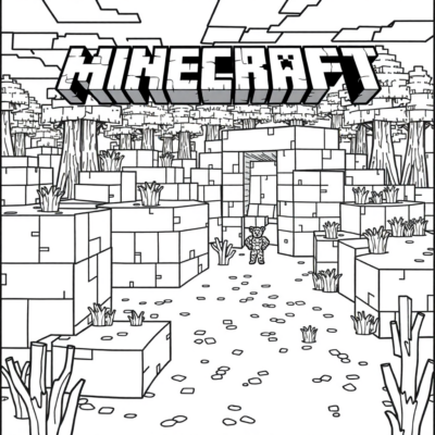 Blocky Adventures: Kids’ Minecraft Coloring Fun