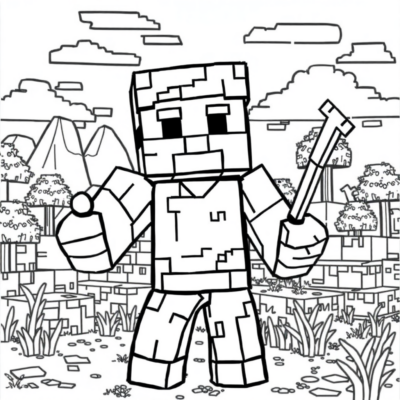 Coloring Book: Minecraft Coloring Pages to Print