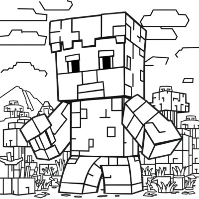 Coloring Book: Minecraft Coloring Book