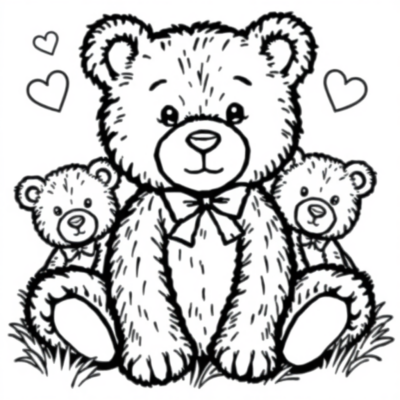 Coloring Book Bears
