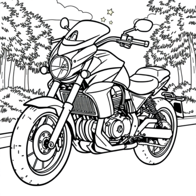 Coloring Book Motorcycles