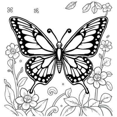 Fluttering Butterfly Artbook for Kids
