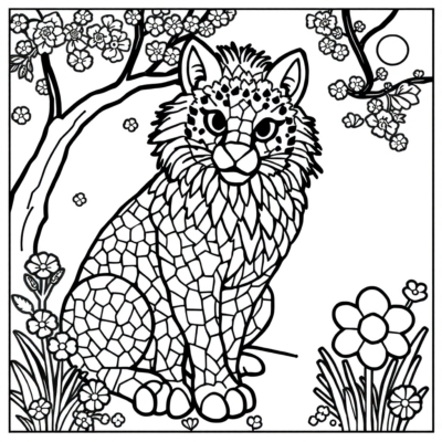 Coloring Book: Mosaic Coloring Book for Kids