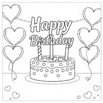 Party Fun Coloring Book for Kids