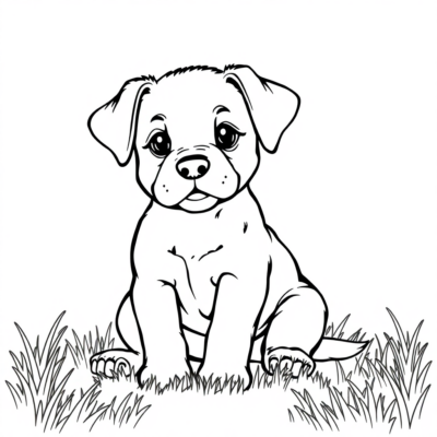 Printable Puppy Coloring Page