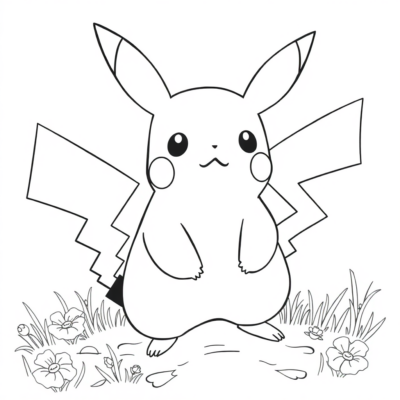 Coloring Book: Pikachu Coloring Book