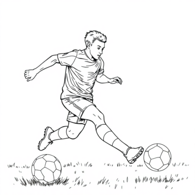 Football Player Coloring Book