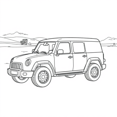 Coloring Book Vehicles