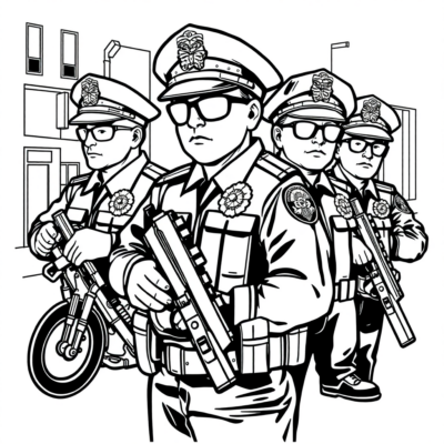 Police Coloring Book