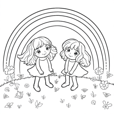 Rainbow Friends Coloring Book