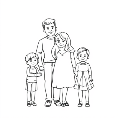 Family Coloring Book