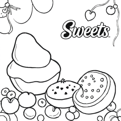 Coloring Book: Sweets