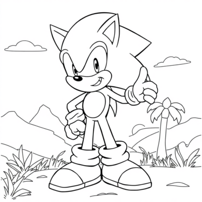 Coloring Book: Sonic Coloring Book