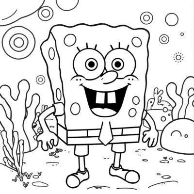 Coloring Book: SpongeBob Coloring Book