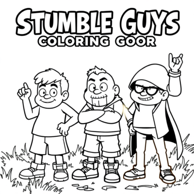 Coloring Book: Stumble Guys Coloring Book
