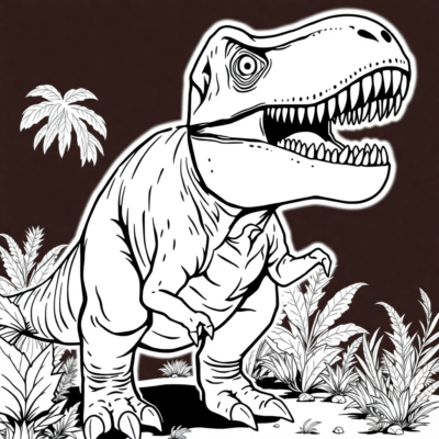 T-Rex Coloring Book