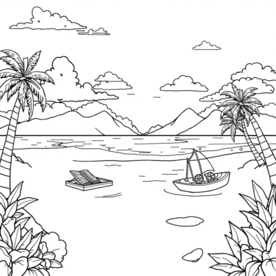 Vacation Coloring Book